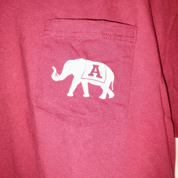 Weezabi T Shirt Mens Adult Size L(42-44) Red Graphic Crew Neck Short Sleeves - Picture 3 of 5